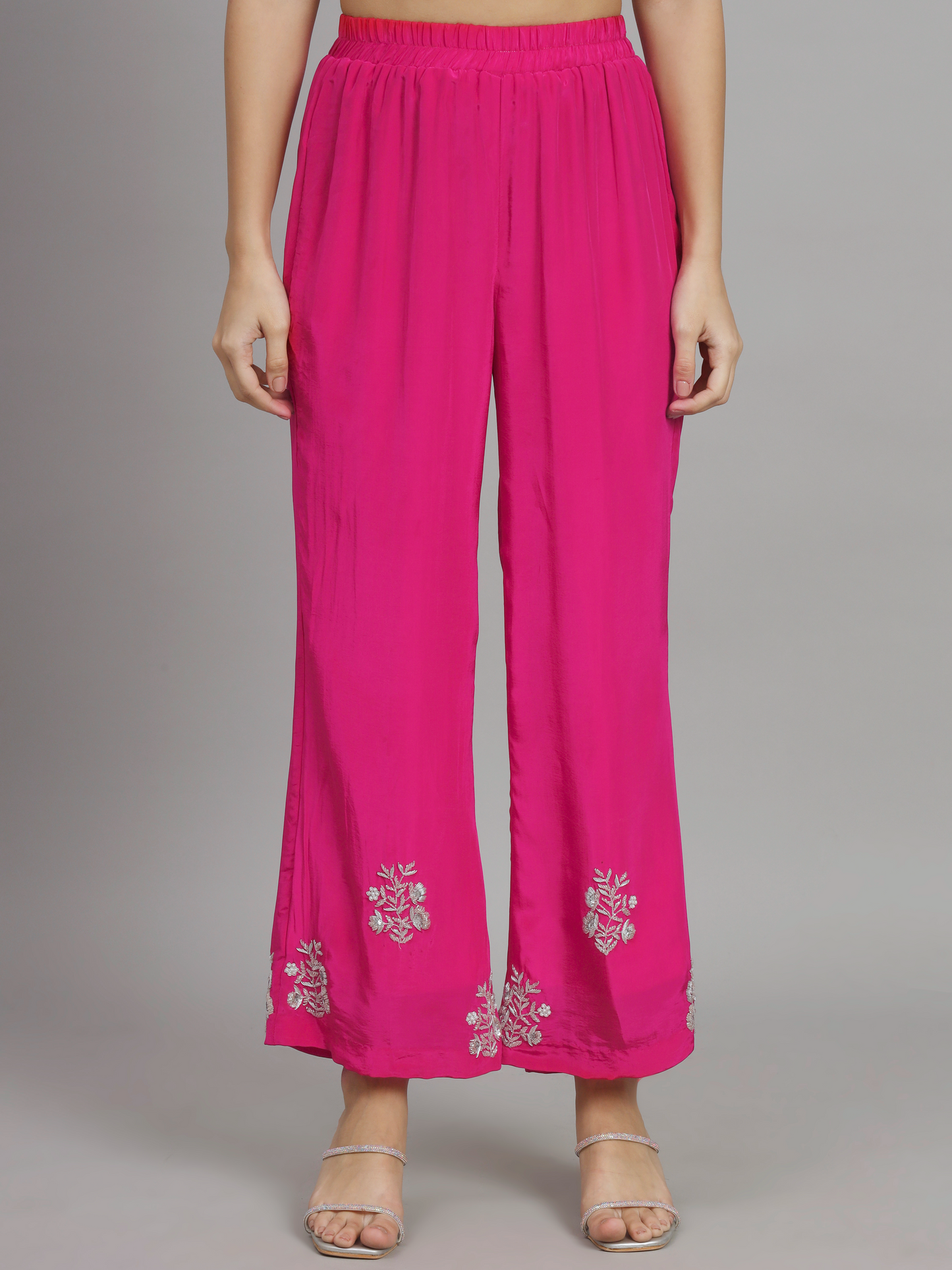 Samira Pink Hand Embroidered Suit Set