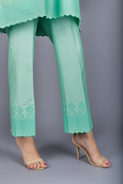 Zia Green Embroidered Co-ord Set